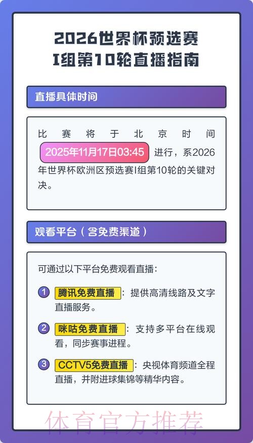2026世界杯直播平台推荐指南 2026世界杯直播平台推荐指南